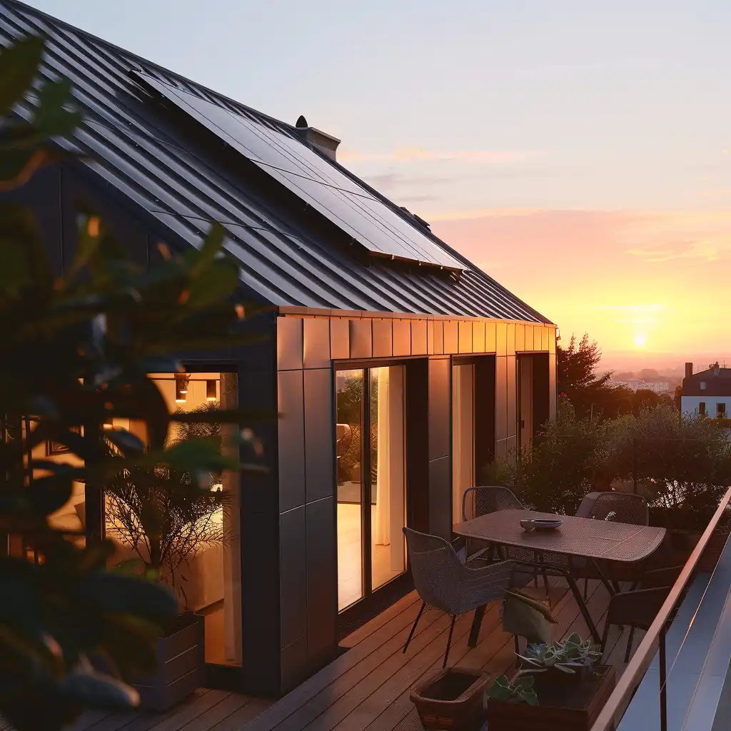 toit panneau solaire